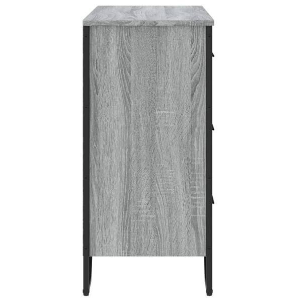 Kommode XT5918 Grau - Holzwerkstoff - 36 x 75 x 91 cm