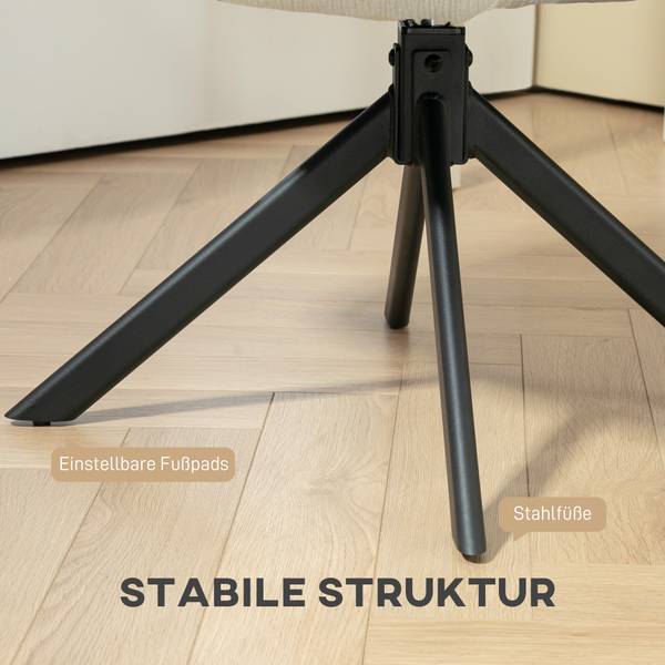 Sessel 83B-177V00CW Cremeweiß
