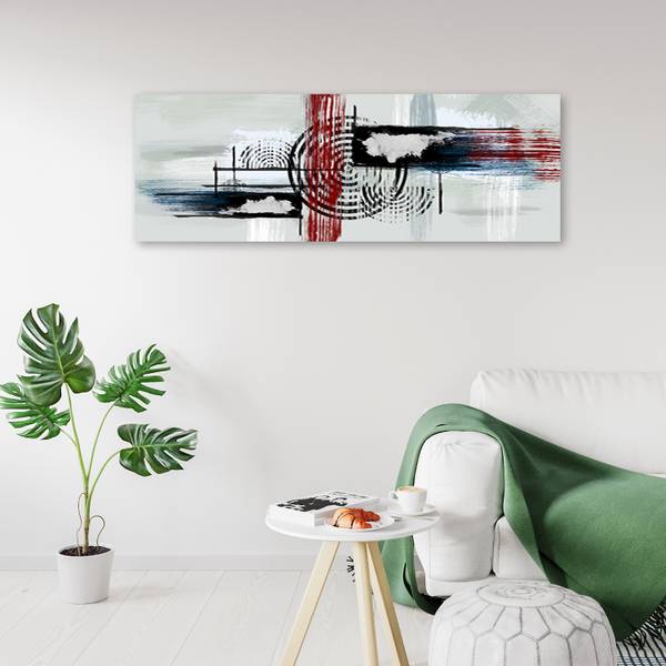 Wandbild abstraktion 90 x 30 cm