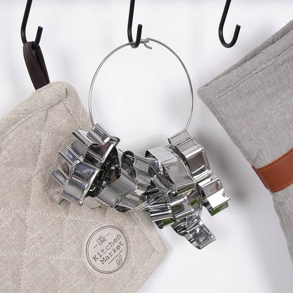Ausstechformen 10er Set 259352 Silber - Metall - 8 x 18 x 18 cm