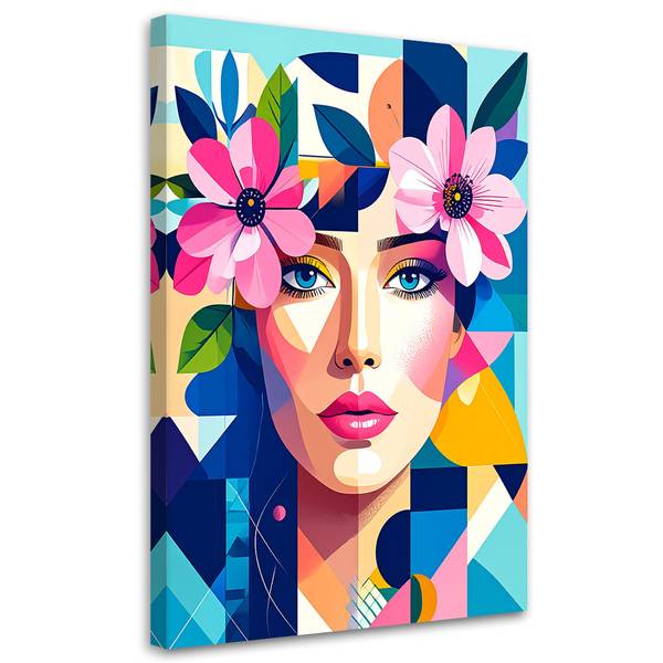Wandbild Frau 60 x 90 cm