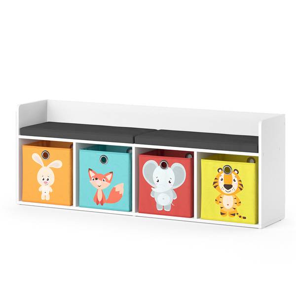 Kindersitzbank Luigi 39448 Weiß - Holzwerkstoff - 32 x 54 x 143 cm