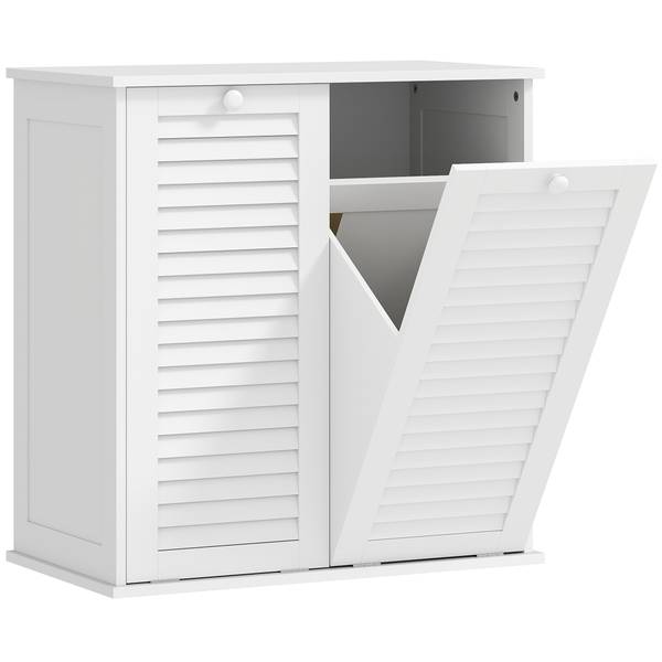 Wäscheschrank 834-797V90WT Weiß - Holzwerkstoff - 38 x 73 x 70 cm