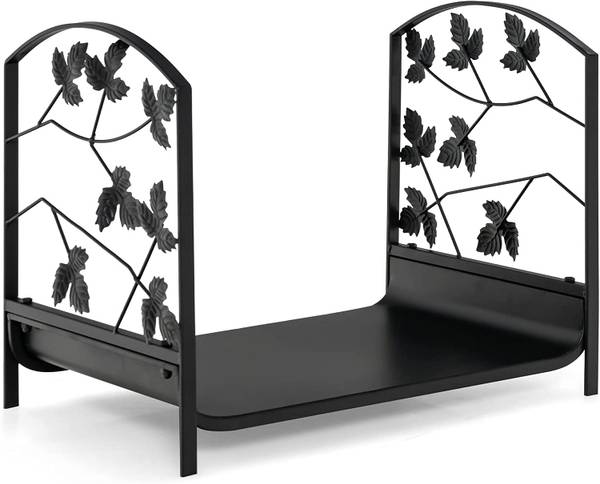 Kaminholzregal  Brennholzregal Schwarz - Metall - 34 x 41 x 48 cm
