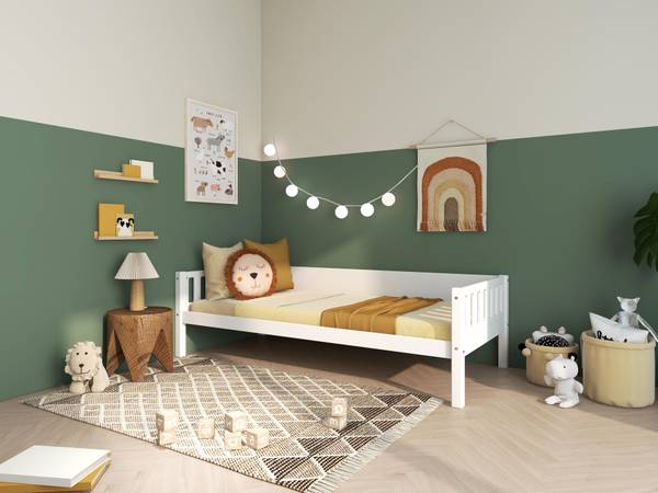 Kinder Einzelbett Viggo Weiß