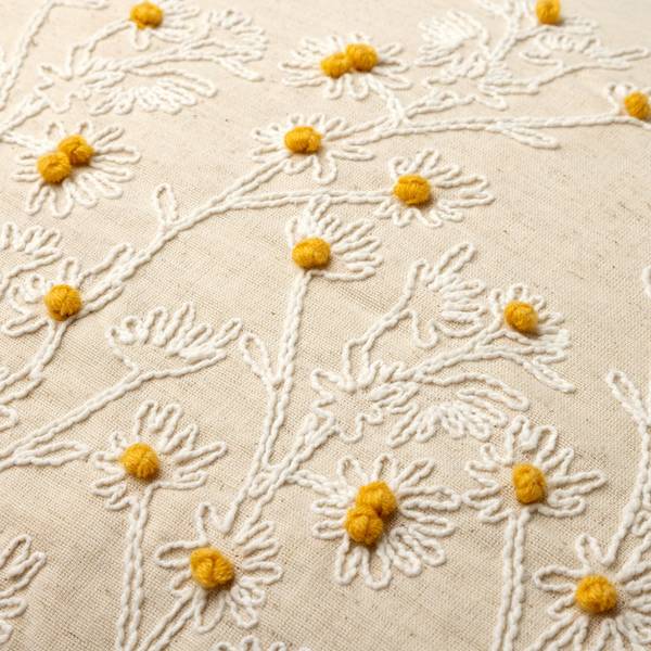 Dekokissen Camilla Beige - Baumwollstoff - Leinen - 40 x 60 x 10 cm