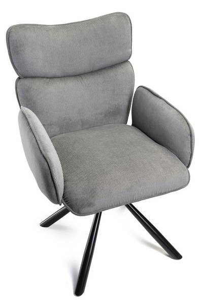 Stuhl Tudor Schwarz - Grau