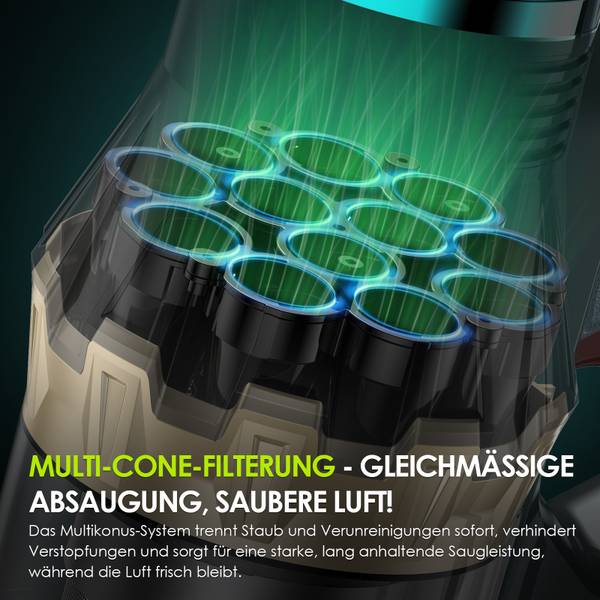 Akku-Handstaubsauger Frisbee II Gelb - Metall - 10 x 116 x 24 cm