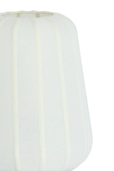 Tischlampe BIBURY Weiß - Textil - 30 x 42 x 30 cm