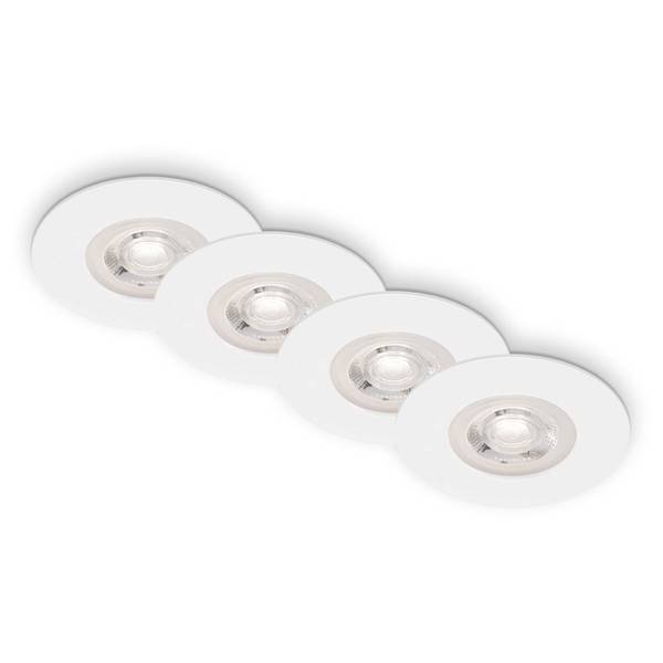 LED Einbauleuchten, weiß, dimmbar, 4xLED Weiß