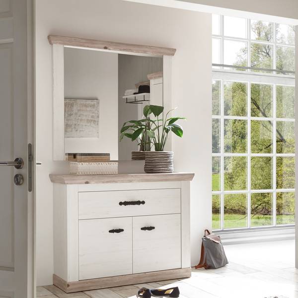 Garderoben-Set FERNA-61-15 2er-Set Weiß - Holzwerkstoff - 107 x 210 x 45 cm
