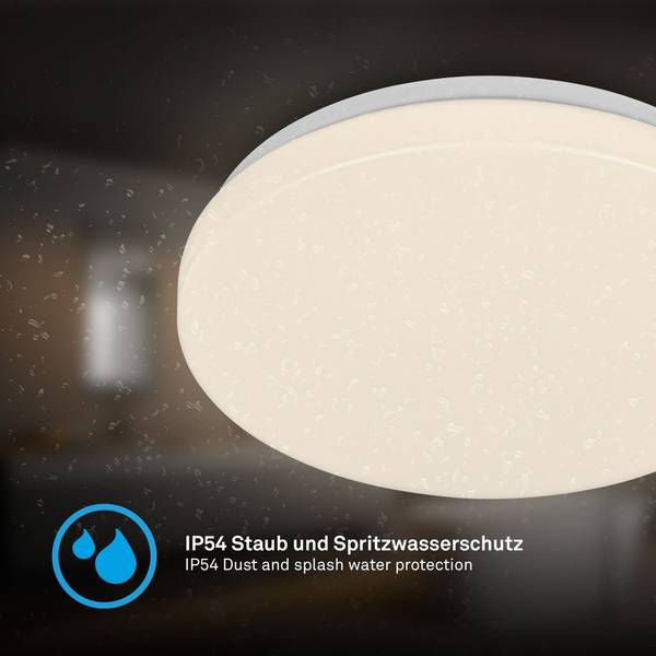 LED Deckenleuchte 3891016 Weiß - ABS - 27 x 7 x 27 cm