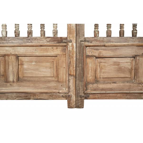 Gartentor DORF Braun - Massivholz - 15 x 204 x 227 cm