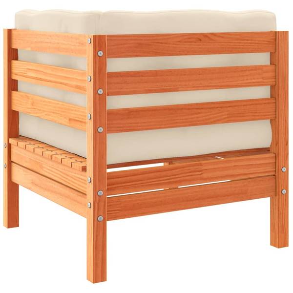 Loungeset 3042343 set van 6 bruin - grenenhout - 63 x 62 x 63 cm