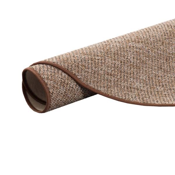 Schlingenteppich Primo Rund Braun - Textil - 100 x 1 x 100 cm