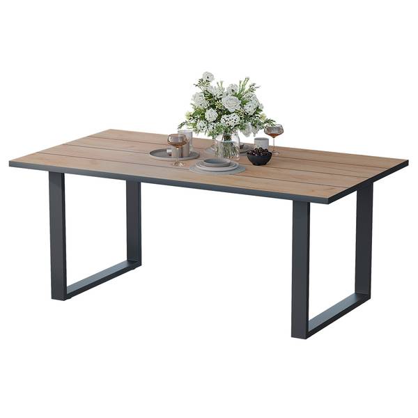 Esstisch Avido 58471 Schwarz - Braun - Holzwerkstoff - 180 x 75 x 100 cm