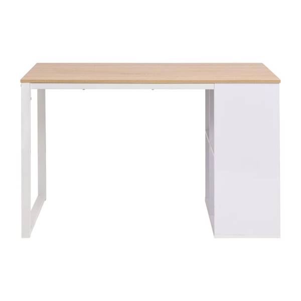 Schrijftafel 295557 bruin - staal - 120 x 75 x 120 cm
