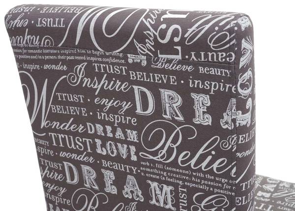 Esszimmerstuhl Littau Schrift (2er-Set) Beige - Grau