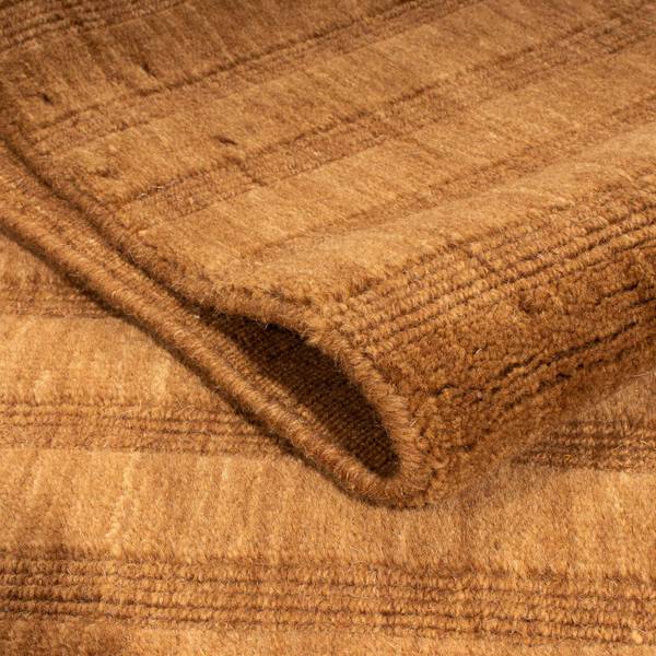 Kurzflorteppich Naturals Braun - Wolle - 75 x 2 x 142 cm