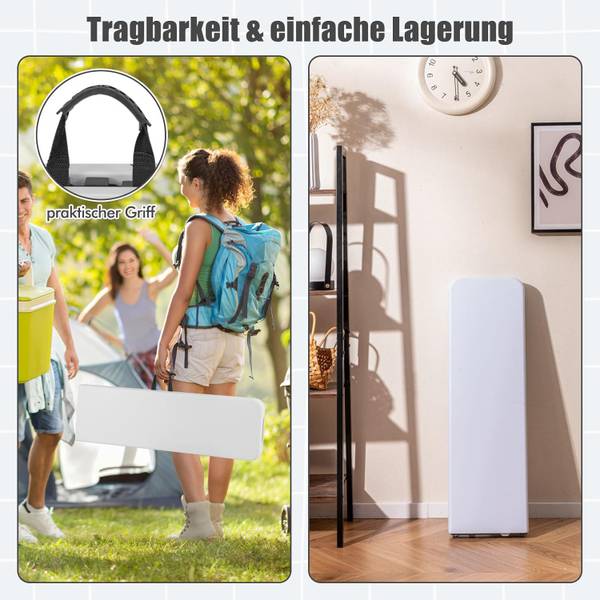 Bierbank ZB33013IT-3DE Weiß - Metall - 28 x 43 x 182 cm