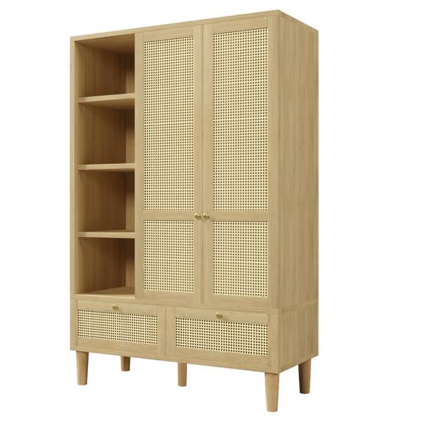 Kleiderschrank NaturWoody Ⅴ Braun - Holzwerkstoff - 50 x 180 x 120 cm