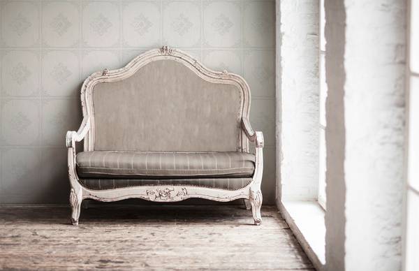 Vliestapete 4144 Barock Optik modern Creme - Grau