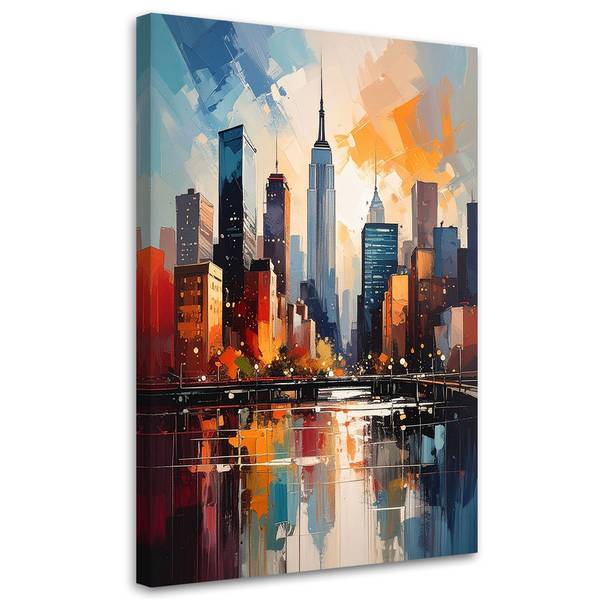Wandbild Großstädte 80 x 120 cm