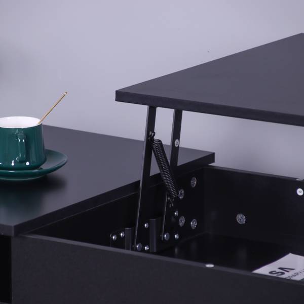 Table basse pliable Noir