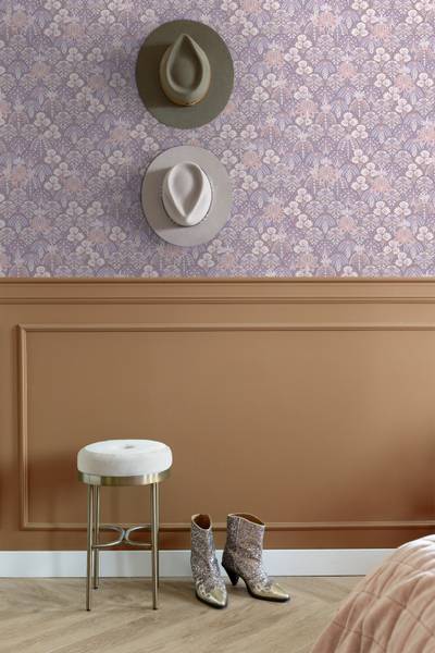 Tapete 130970 Violett - Fleece - 50 x 900 x 50 cm