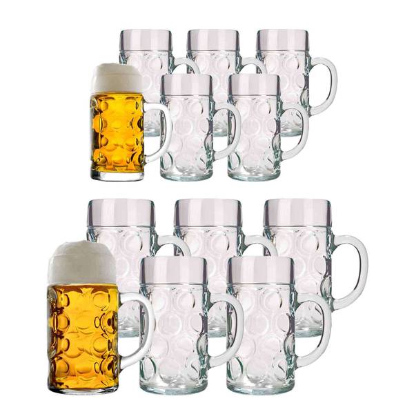 Bierkrüge-Set Isar 12-teilig Glas - 2 x 2 x 2 cm