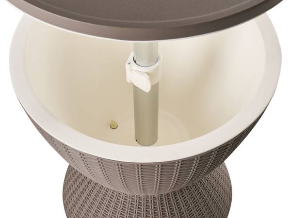 Stehtisch AISA Braun - Textil - 49 x 58 x 49 cm