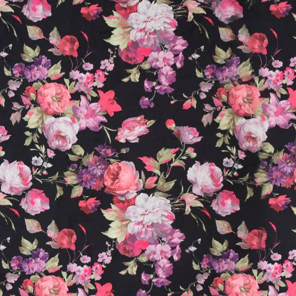 Ohrensessel & Hocker Sofia Rosen 5215 Schwarz - Rot - Kunststoff - 92 x 108 x 92 cm