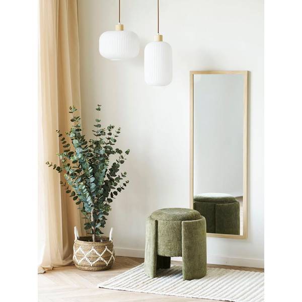 Pouf Folva Grün - Textil - 42 x 44 x 42 cm