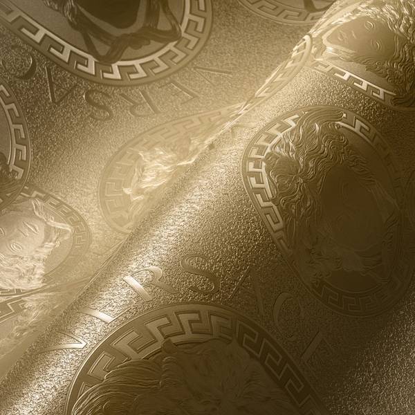 Tapete 40 Medusa modern Design Gold