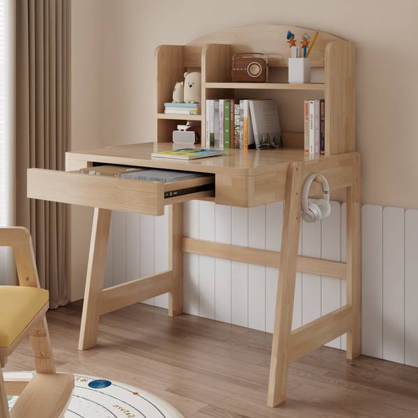Kinderschreibtisch SHEFNatur Ⅰ Braun - Massivholz - 88 x 118 x 60 cm