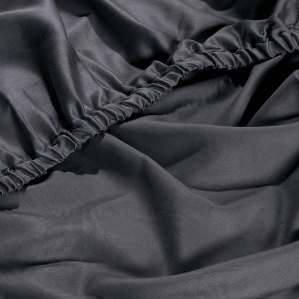 Spannbettlaken 202589 Anthrazit - 150-160 x 200 cm