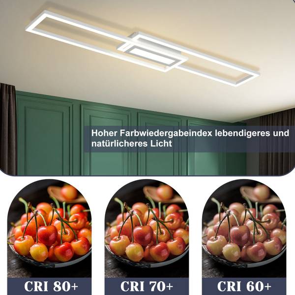 LED Deckenleuchte Garcia Weiß