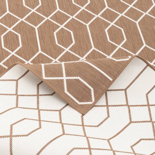 Outdoor Teppich Cape Cod  Trend Beige - Textil - 80 x 1 x 140 cm