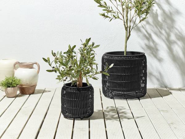 Cache-pot d'extérieur BRODIEA Noir