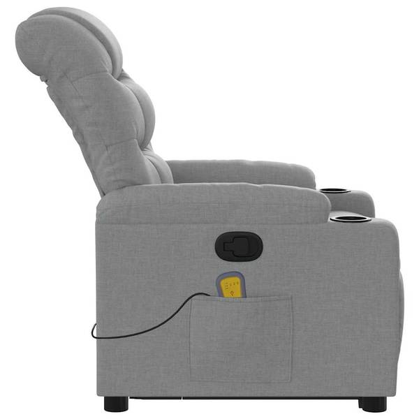 Fauteuil inclinable de massage 3032754-2 Gris lumineux