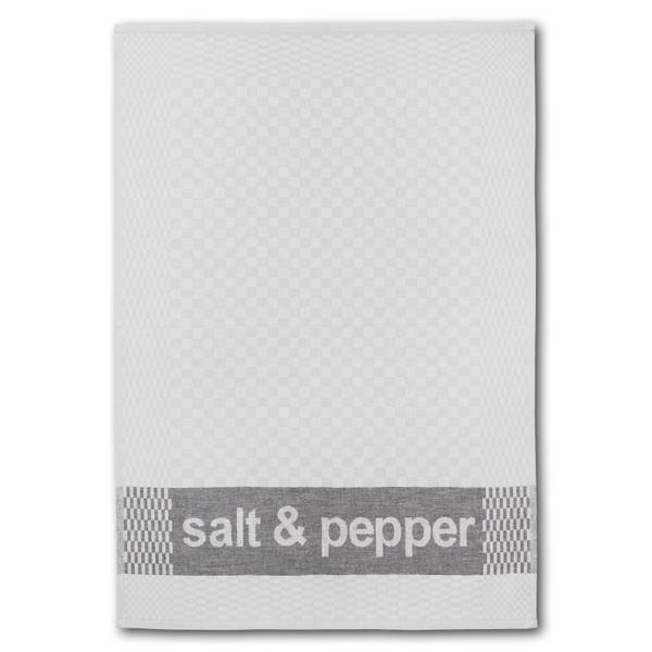 Geschirrtuchset Salt & Pepper Grau - Baumwollstoff - 50 x 1 x 70 cm
