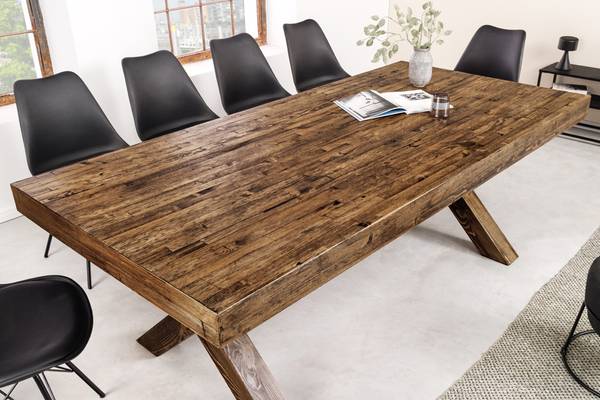Esstisch GOLIATH Braun - Holzwerkstoff - 210 x 76 x 100 cm