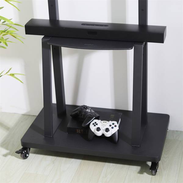 TV Ständer TV Wagen Standfuss 32"–80" Schwarz - Metall - 40 x 163 x 62 cm
