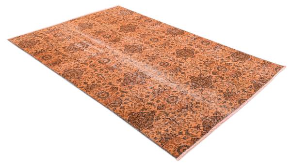Vloerkleed Ultra Vintage DCLXXV oranje - wol - 114 x 1 x 196 cm