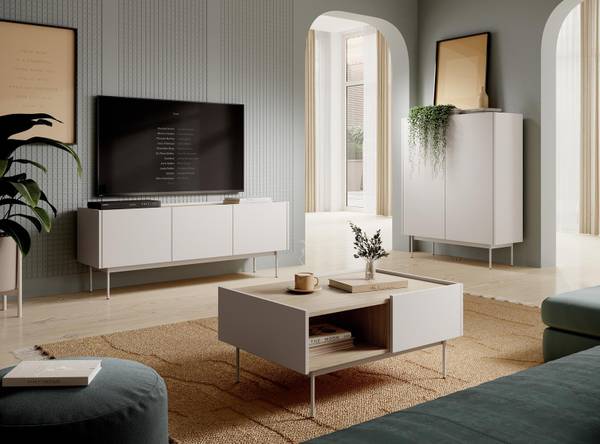 Couchtisch mit Schubladen COLOR Beige Beige