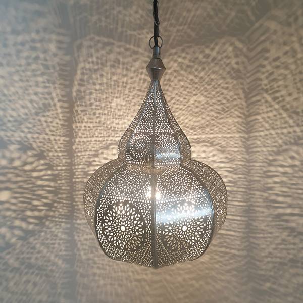 Deckenlampe Layoune Silber - Metall - 30 x 40 x 30 cm