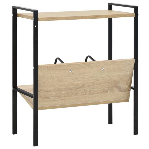Bücherregal 3002406 Schwarz - Braun - Stahl - 28 x 59 x 52 cm