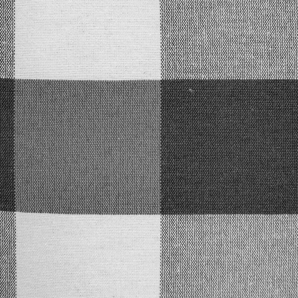 Kopfteil Stoff Vichy Schwarz 165x52cm Schwarz