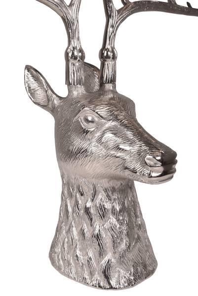 Kerzenhalter TIM Silber - Metall - 29 x 52 x 88 cm