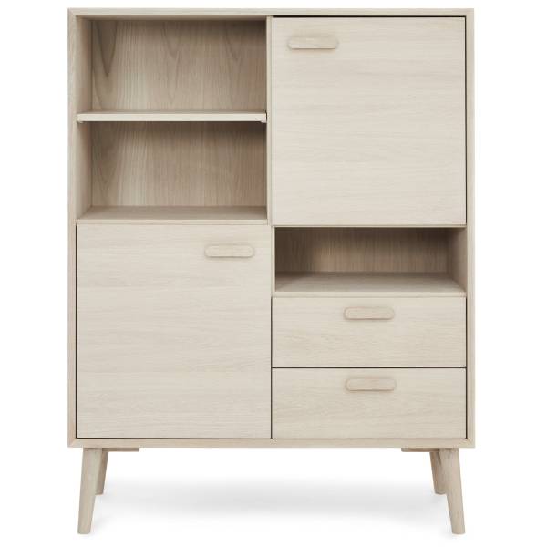Highboard Porto Braun - Eiche - 100 x 130 x 40 cm
